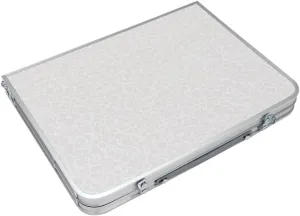 PRETYZOOM Aluminum Folding Table Multi-Function BBQ Camping Portable Compact Easy to Clean Outdoor