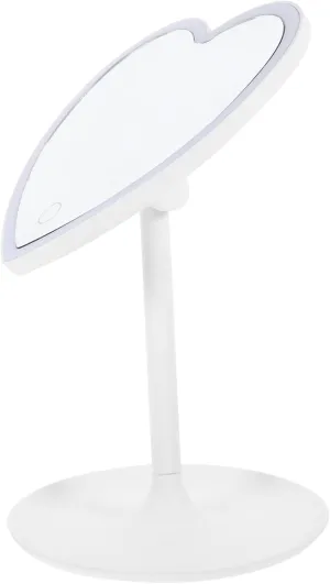 PRETYZOOM Stylish Led Makeup Mirror Lighted Vanity Mirror Desktop Led Lights for Home Decor