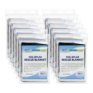 Primacare CSCB-6831 Emergency Foil Mylar Blanket (Pack of 200)