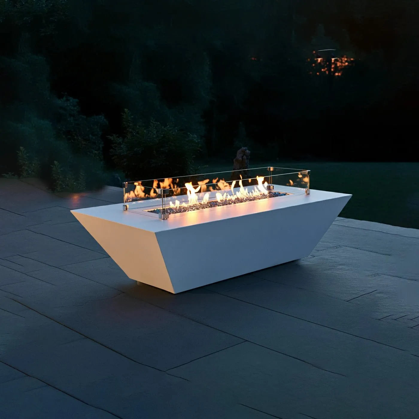 Prism Rectangle Fire Table- Aluminum