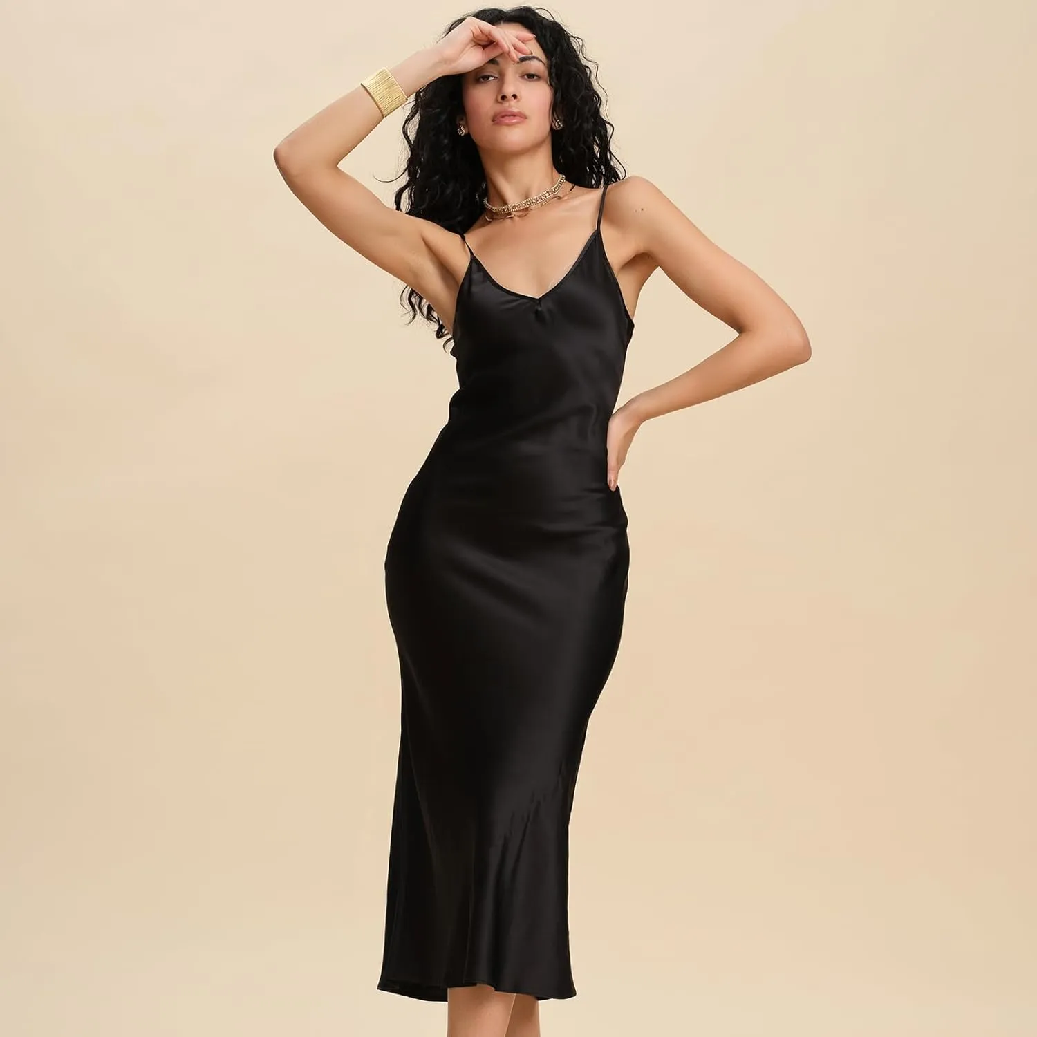 Pure Mulberry Silk Dress for Women Summer Slip Long Dress A Line Sleeveless Cocktail Guest Party V-Neck Sexy Dresses
