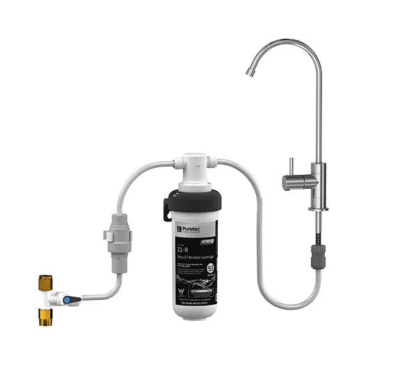 Puretec Z1 Series Quick-Twist Filter System with Faucet