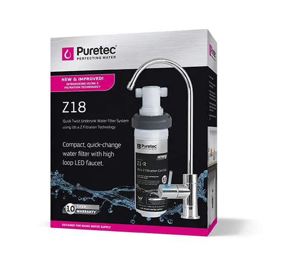 Puretec Z1 Series Quick-Twist Filter System with Faucet