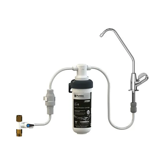 Puretec Z1 Series Quick-Twist Filter System with Faucet