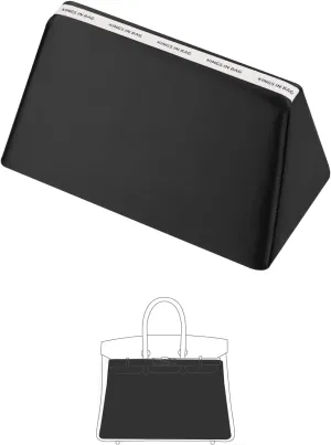 Purse Pillow for Birkin 25/30/35/40, Smooth Satin Bag Shaper Compatible with Hermes Birkin Bag, Memory Foam Pillows for Women Handbag, Lightweight Purse Stuffers for Shape(Black, BK30 Retourné)