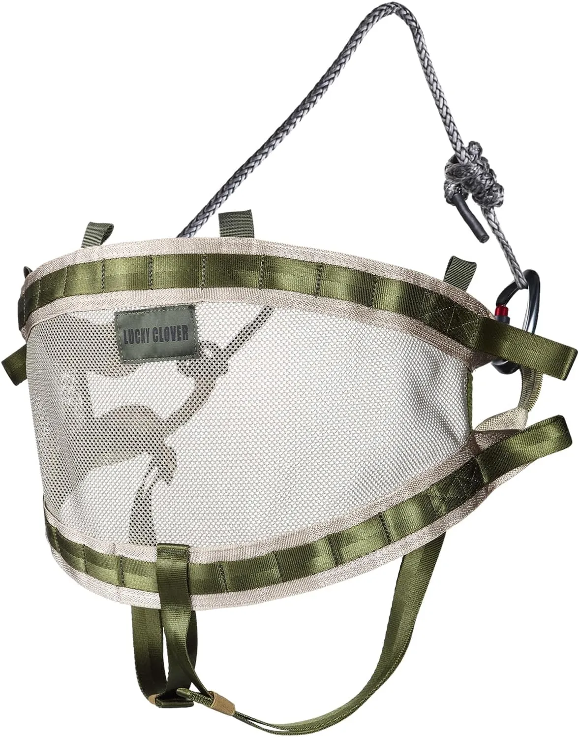 QOGIR Hunting Saddle Tree Saddle: Comfortable Saddle Hunting, Lightweight Hammock Tree Climb Saddle, Includes Adjustable Bridge, Tree Stand Accessories, Saddle Hunting Accessories