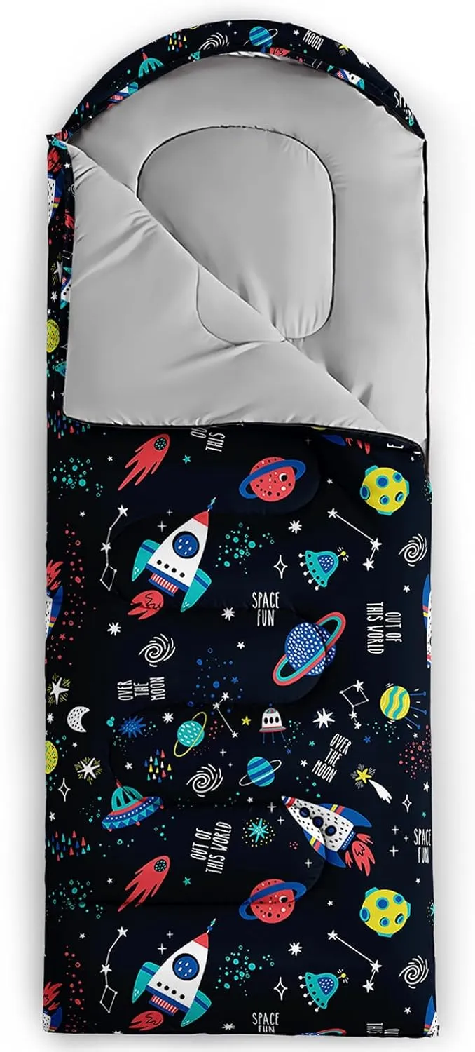 QOOMO Camping Sleeping Bags,3 Season Warm & Cool Weather,Lightweight,Waterproof Sleeping Bags for Adults & Kids,Traveling,and Outdoors,Camping Gear Equipment