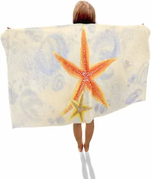 Quick-Drying Microfiber Beach Towel, Ocean Life Soft Absorbent Bath Shower Towels, Starfish Vintage Lightweight Portable Towel/Blanket for Travel/Swimming Pool/Camping/Yoga/Gym，35x70 Inch