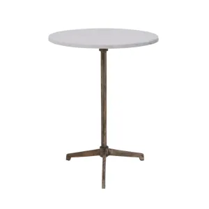Rachel Side Table | Antiqued Brass