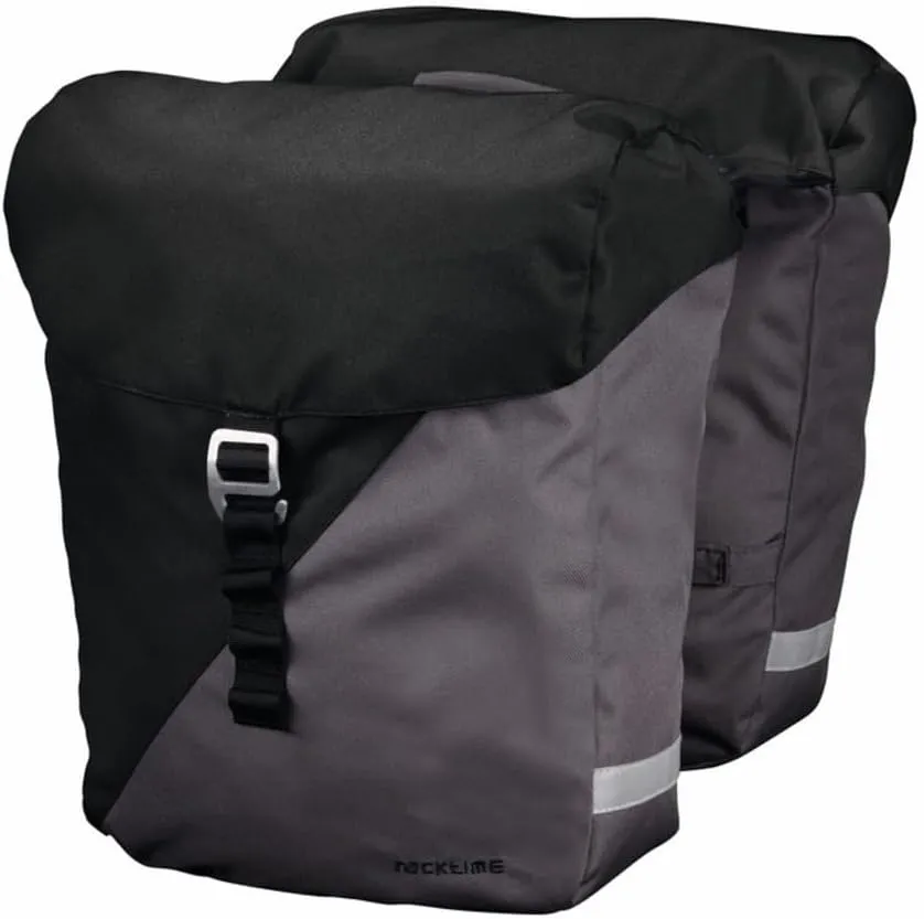 Racktime Vida 2.0 Bag Black/Grey 12.6x14.2x5.5` (x2) SnapIt 2.0