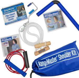 RangeMaster All in one Shoulder Strengthening and Home Therapy Basic Kit │ Physical Therapy Tool │ Aids in Recovery and Increasing Mobility │ Comprehensive Exercise Guide (FSA/HSA Approved)