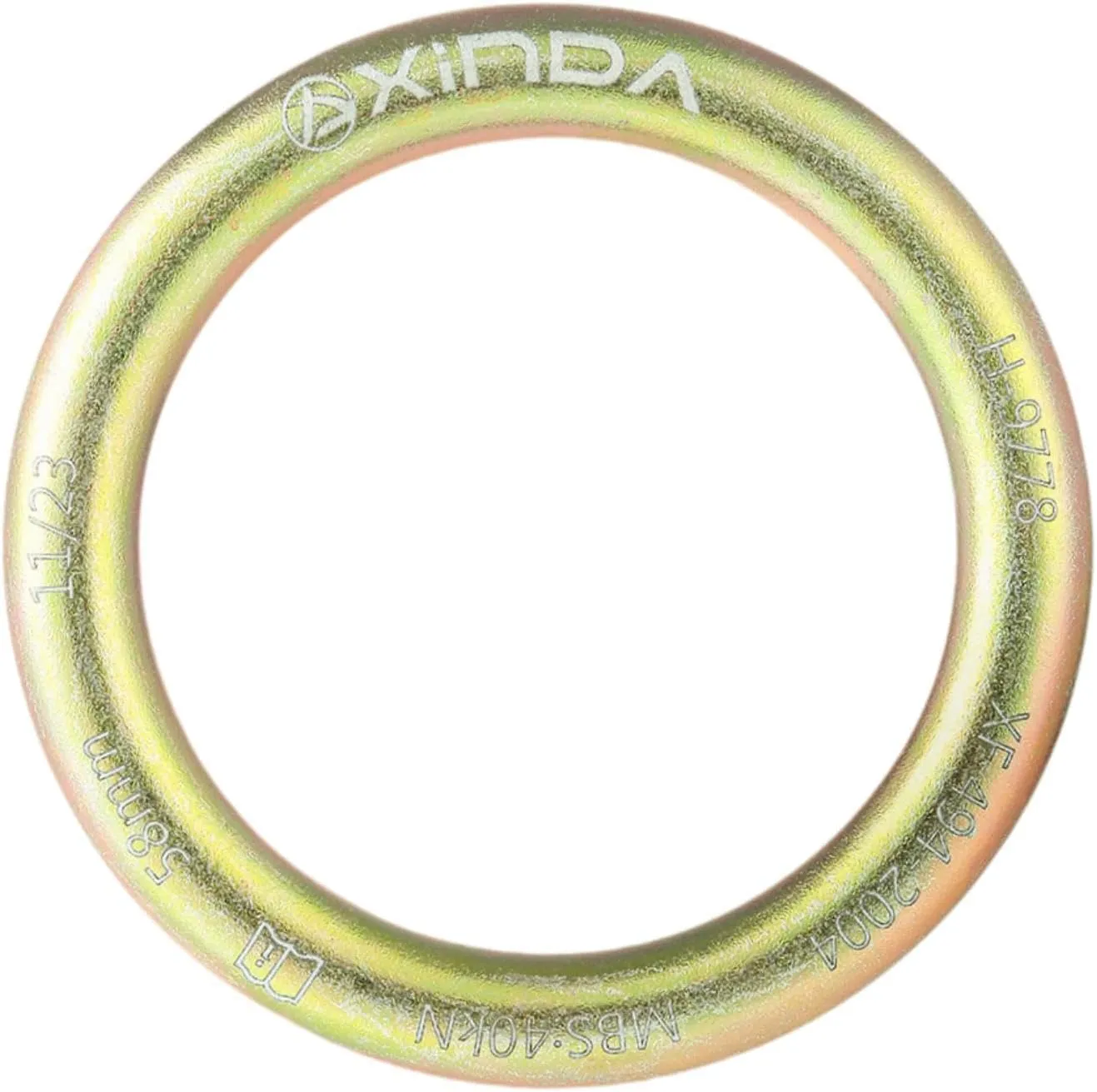 Rappel Ring 40kN O Ring High Strength Convenient Small Ring Connection Ring for Hammock Outdoor Climbing Slackline Arborist