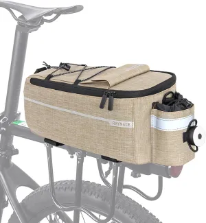 RAYMACE Bike Rear Rack Bag with Tail Light, Bike Truck Cooler Bag for Warm or Cold Items