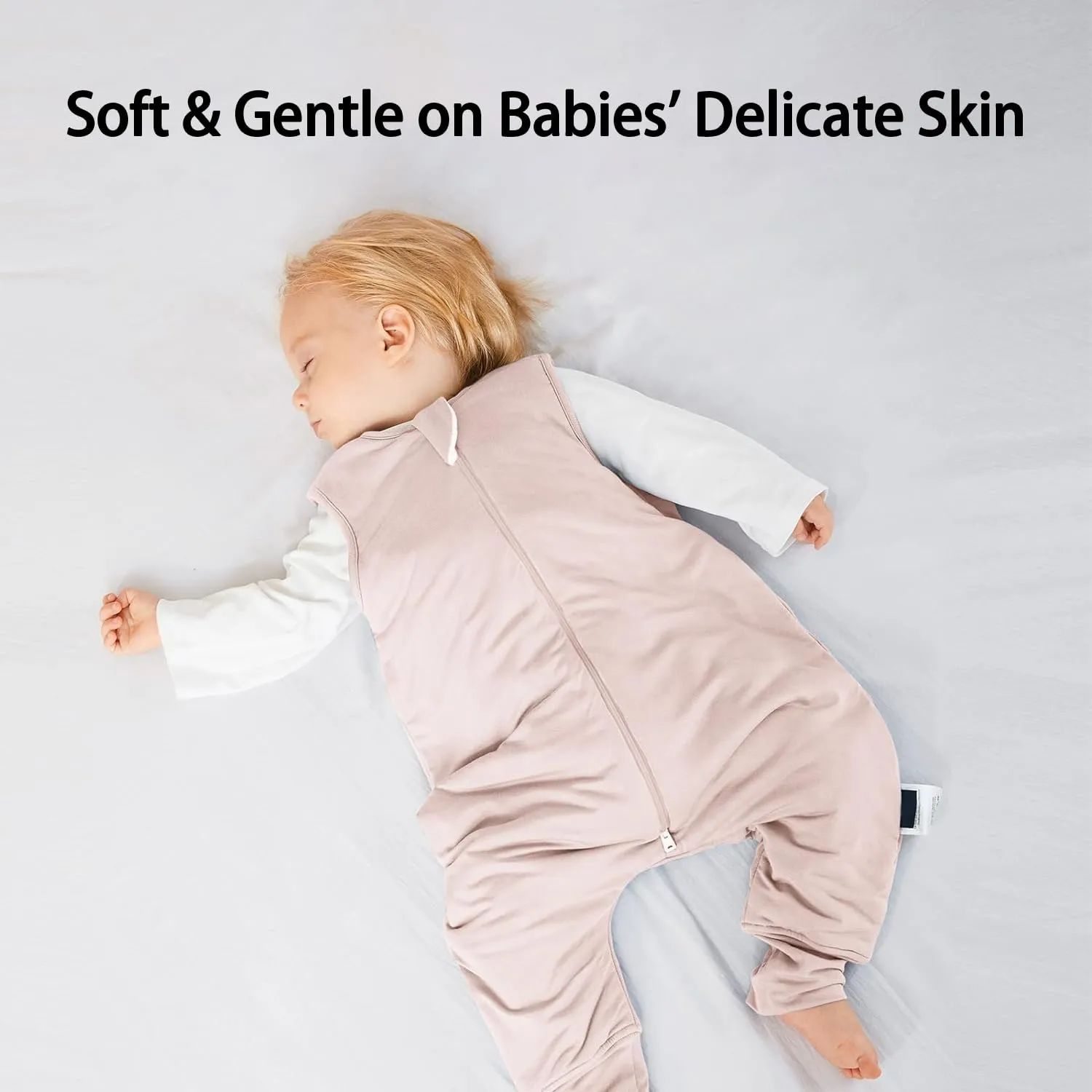 Rayon Made from Bamboo Toddler Sleep Sack with Feet 1.0 Tog Ultra Soft Toddler Sleeping Sack 3t-4t Sleep Bag Walker Quilted Wearable Blanket with Legs 2-Way Zipper Lightweight Extra Long