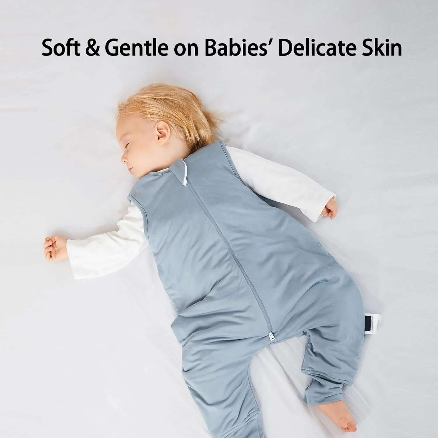 Rayon Made from Bamboo Toddler Sleep Sack with Feet 1.0 Tog Ultra Soft Toddler Sleeping Sack 3t-4t Sleep Bag Walker Quilted Wearable Blanket with Legs 2-Way Zipper Lightweight Extra Long