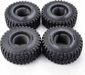 RC Car Repair Kit for Axial for Wraith for TRX-4 1/10 2.2inch Beadlock 125mm Soft Rubber Wheel Tires Tyres Replacement RC Crawler Car Truck Model Parts