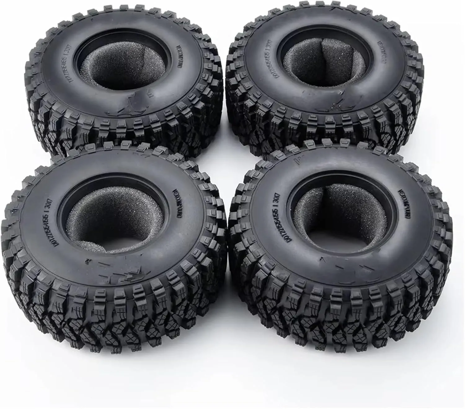 RC Car Repair Kit for Axial for Wraith for TRX-4 1/10 2.2inch Beadlock 125mm Soft Rubber Wheel Tires Tyres Replacement RC Crawler Car Truck Model Parts