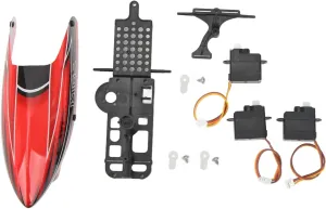 RC Helicopter Servo Motor Set Plastic Servo Cover Plate and Base Set RC Helicopter Refit Accessories for WLtoys XK K110