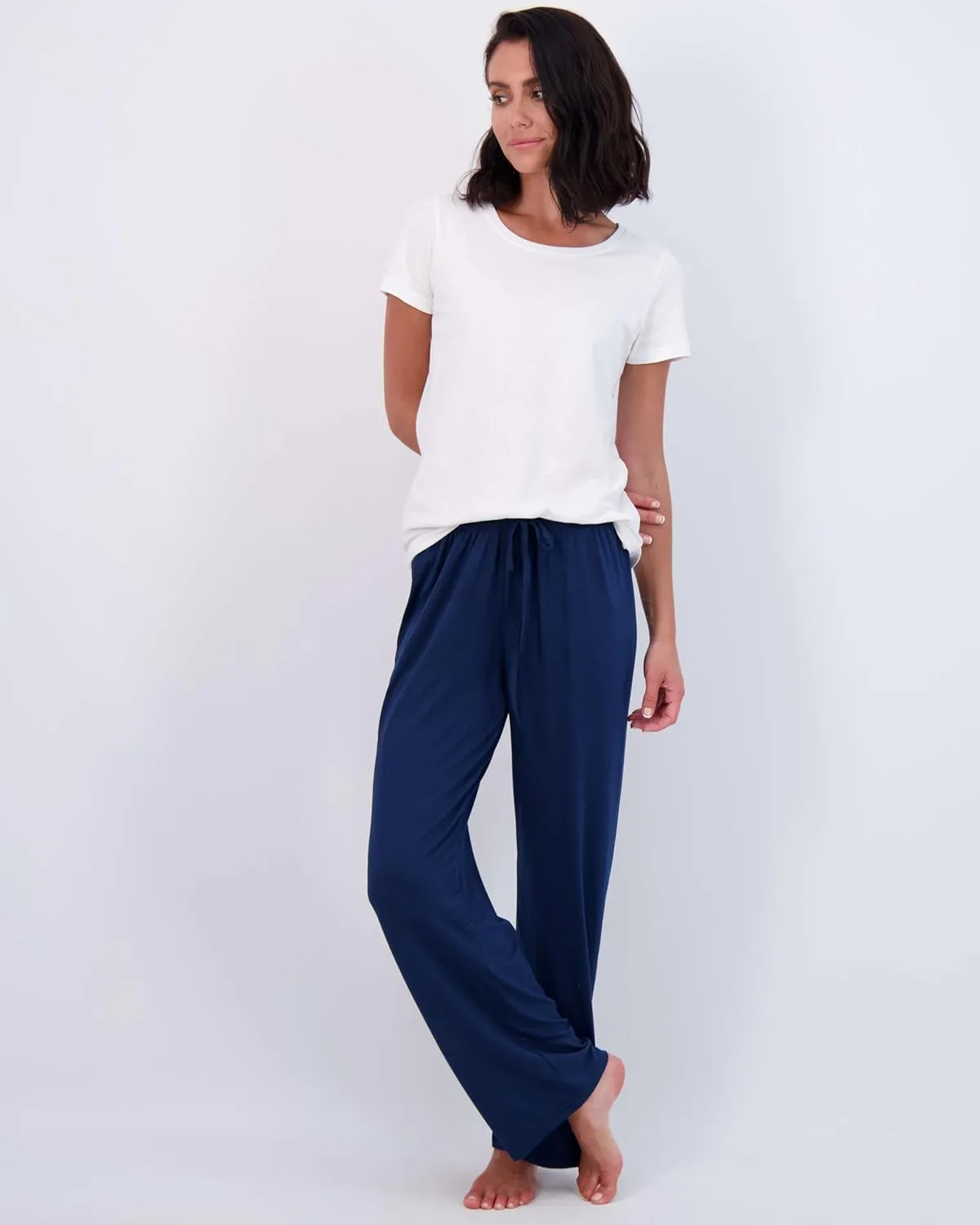 Real Essentials 3 Pack: Women’s Ultra-Soft Comfy Pajama Lounge Pants Sleepwear (Available in Plus Size)