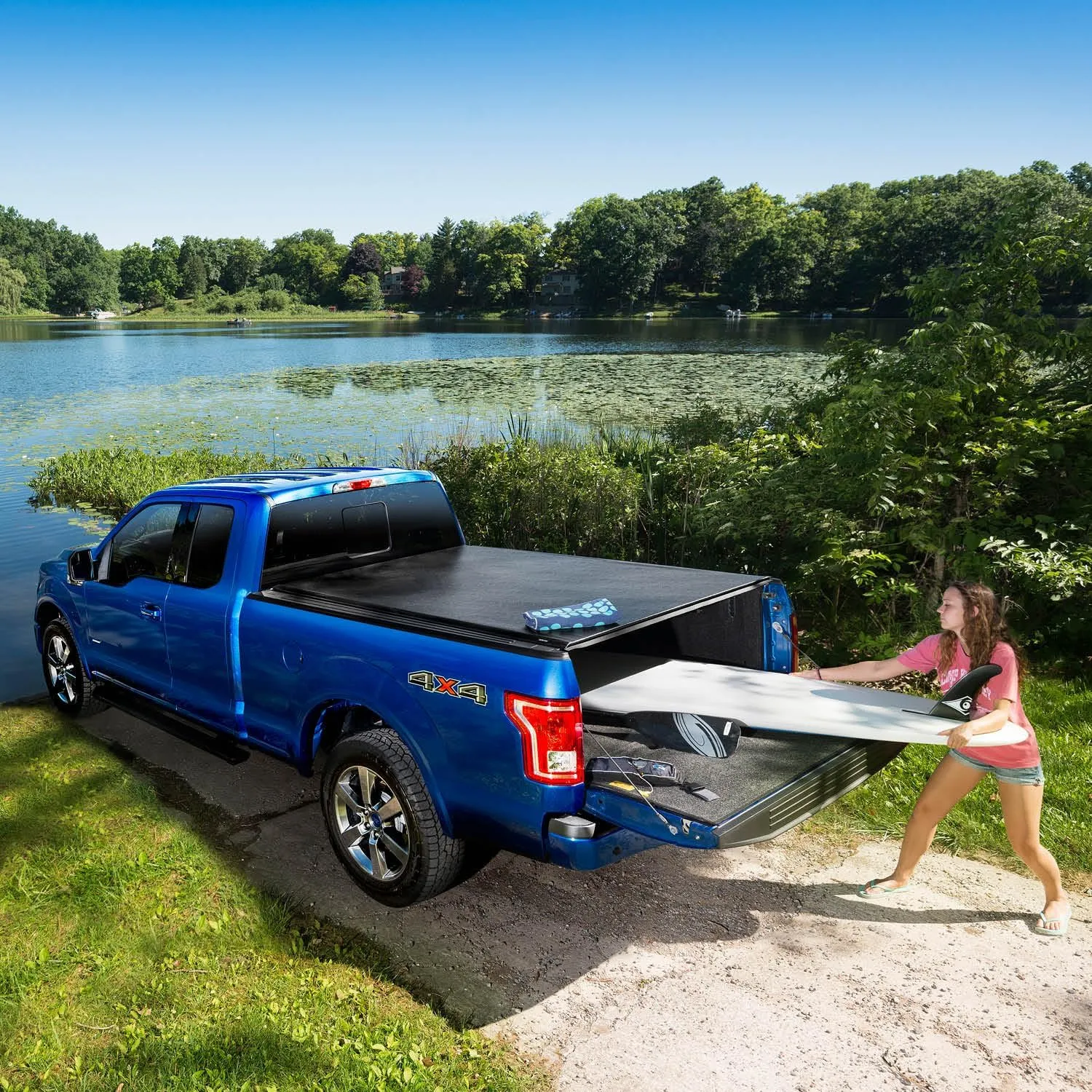 RealTruck TruXedo Lo Pro Soft Roll Up Truck Bed Tonneau Cover | 571101 | Fits 2007 - 2013 Chevy/GMC Silverado/Sierra 1500, 2007-14 2500/3500HD 6' 7" Bed (78.8")