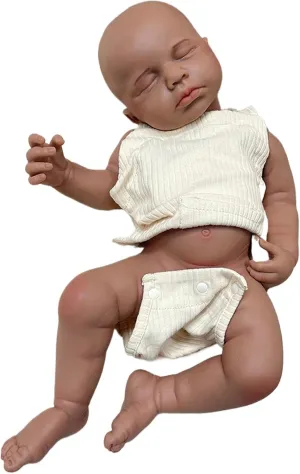 Reborn Baby Dolls Silicone Full Body Realistic 3D Painted Newborn Girl Doll That Look Real Sleeping Babies 04