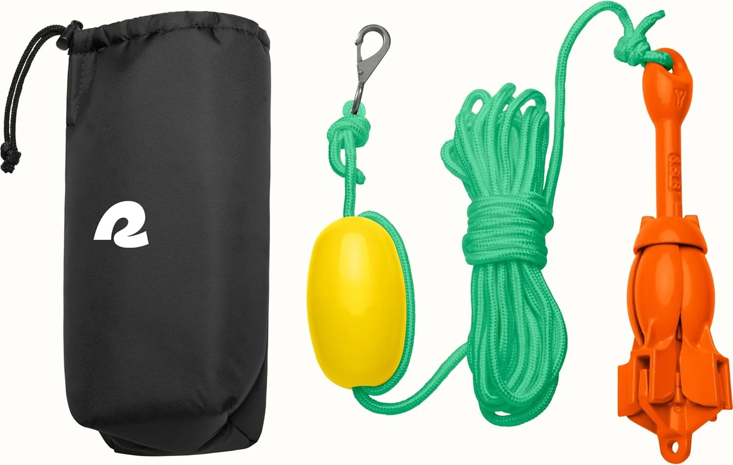 Retrospec Mainstay 3.5 lbs Folding Grapnel Anchor Kit with 26FT Rope, PP Buoy, Water Resistant Travel Bag and Rust Resistant Snap Hook & Anchor for Inflatable Paddle Boards, Docks & Kayaks