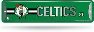 Rico Industries NBA Metal Street Sign Metal Street Sign 4" x 15" Home Décor - Bedroom - Office - Man Cave