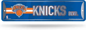 Rico Industries NBA Metal Street Sign Metal Street Sign 4" x 15" Home Décor - Bedroom - Office - Man Cave