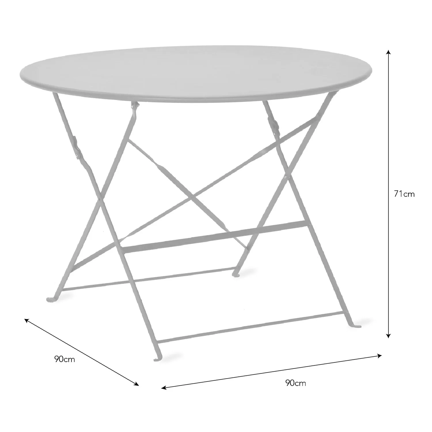 Rive Droite Bistro Outdoor Table Large Chalk