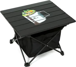 ROCK CLOUD Portable Camping Table Ultralight Aluminum Camp Table with Storage Bag Folding Beach Table for Camping Hiking Backpacking Outdoor Picnic, Limited Edition Tabletop