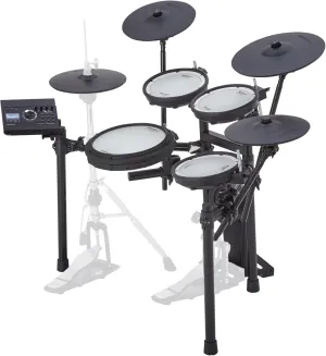Roland V Quiet 5-Piece Electronic Crashes, Ride & Hi-Hat Mounted on Acoustic Stand TD-17KVX2 Ultimate Generation 2 Drums Kit