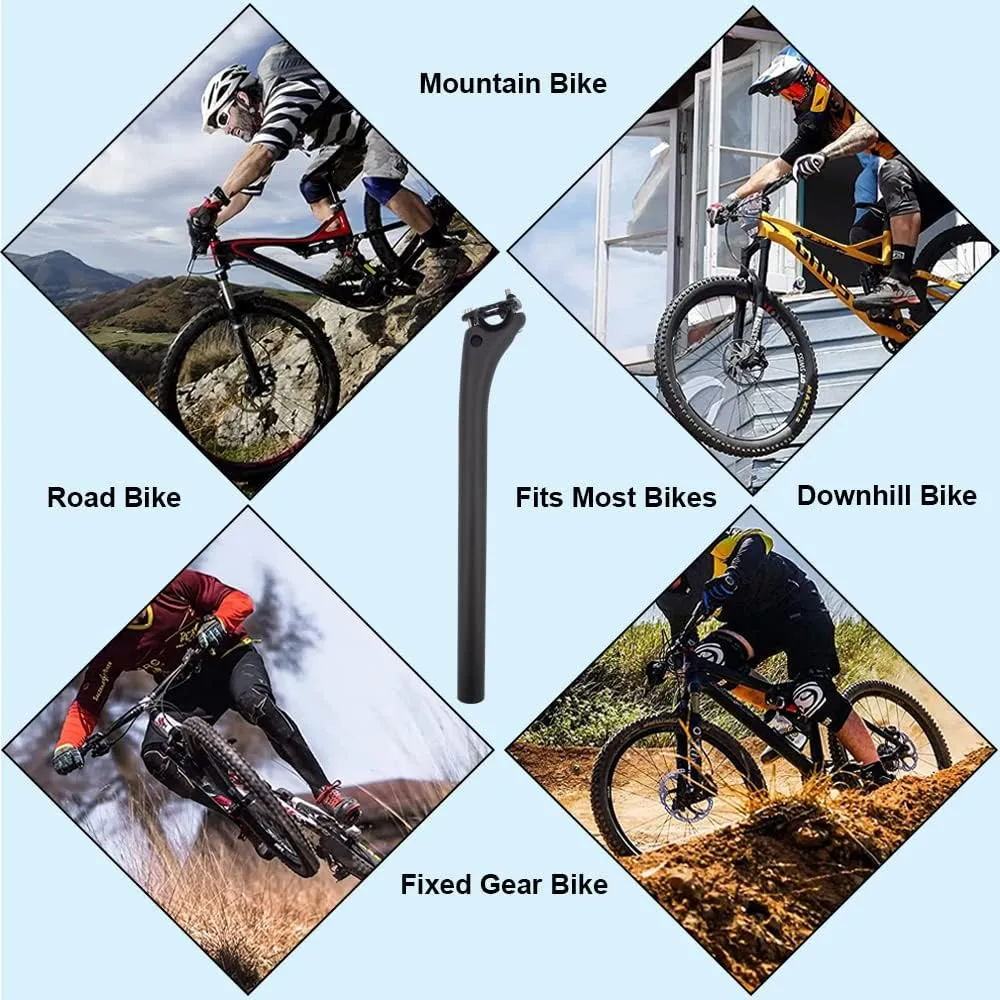 RXL SL Carbon Fiber seatpost Road Bike Offset Bicycle Seat Post 27.2/30.8/31.6 Mountain Bike seat Post Carbon seatpost