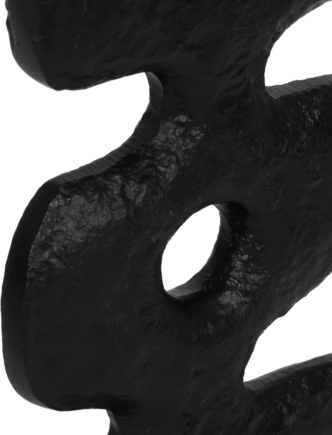 Sagebrook Home Modern Abstract Totem Sculpture with Marble Base Aluminum Decor