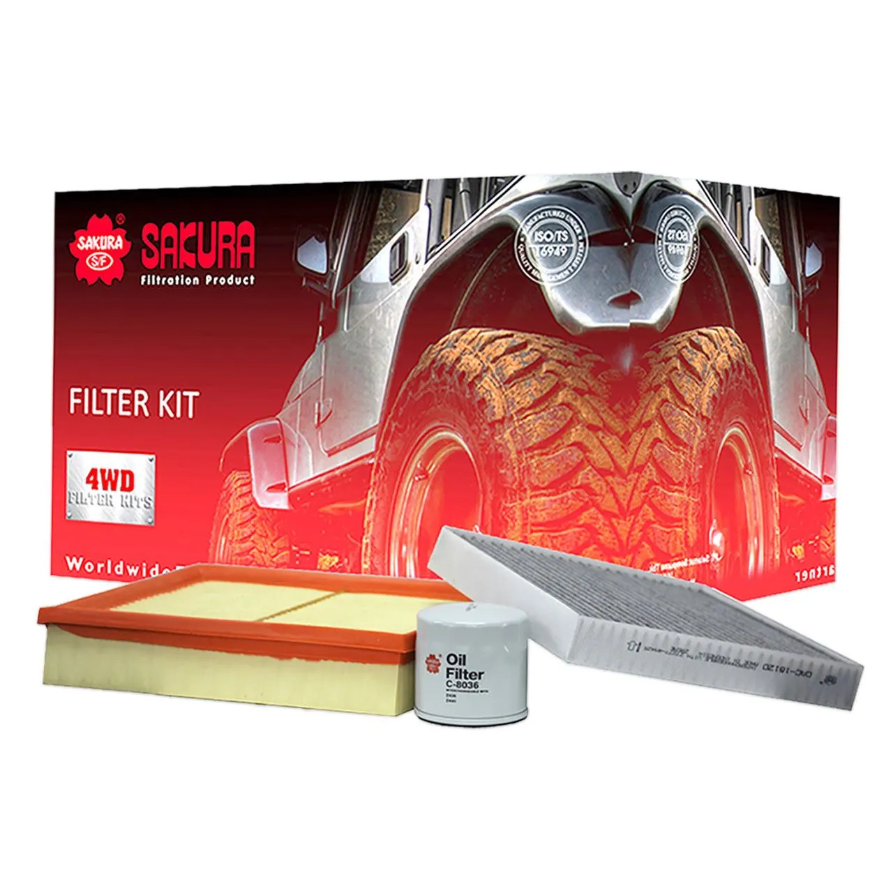 Sakura 4x4 Filter Service Kit K-18320