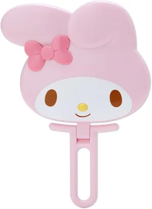 SANRIO My Melody Folding Hand Mirror, Oval, Tabletop Mount, Home Mirror, Bathroom Mirror