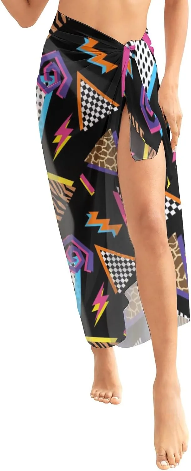 Sarong Coverups for Women Beach Wrap Skirt Swimsuit Wraps Long Chiffon Sarong Wraps