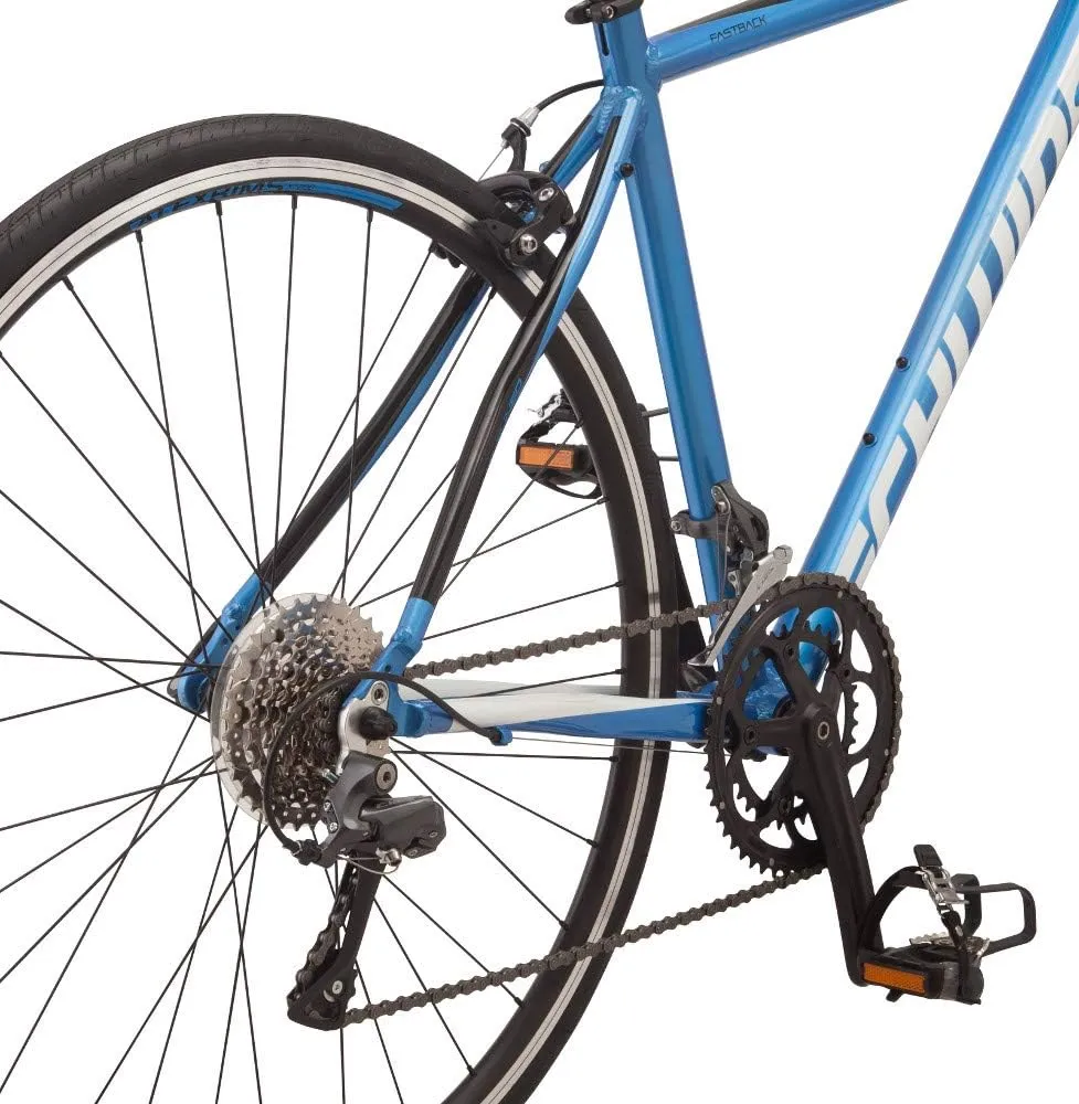 Schwinn Fastback Adult Performance Road Bike, Beginner to Intermediate Bicycle Riders, Aluminum Frame, 700c Wheels, 14-18 Speed Drivetrain