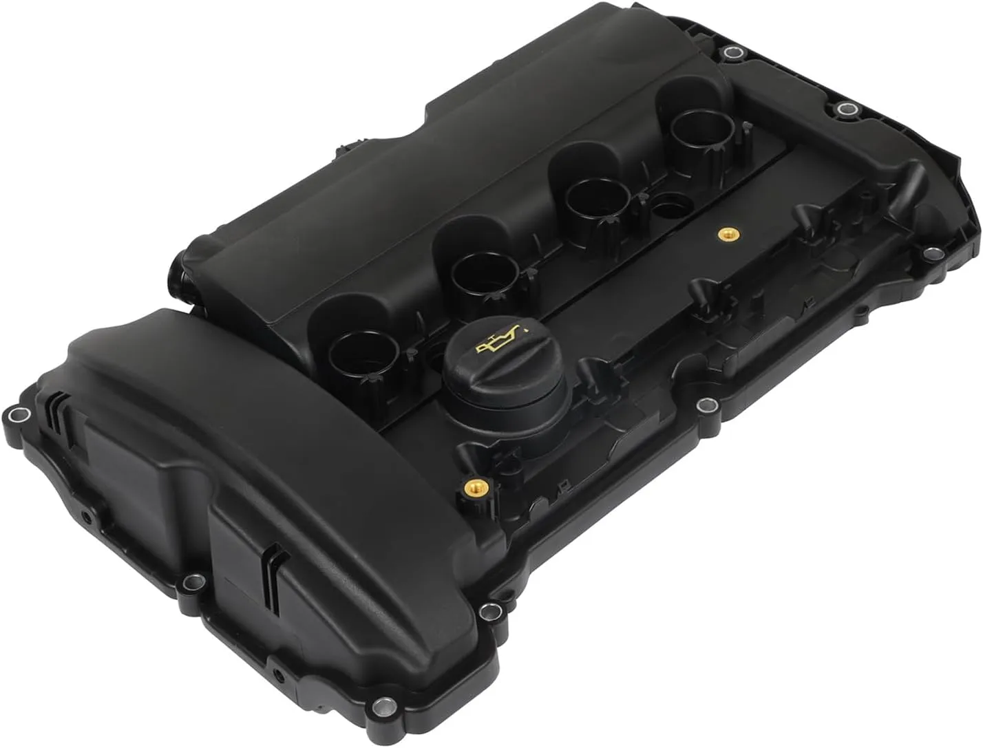 SCITOO Engine Valve Cover with Gasket,Oil Filler Cap Fit For Peugeot For 207 2008 2010-2014,For Peugeot For 207 Compact 2009,For Peugeot For 208 GT 2014-2017 Replace # V759886280