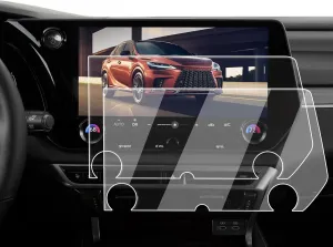 Screen Protector 2 Pcs For 2023-2025 Lexus RX350 & TX350,14-Inch Nano-film Navigation Screen Protector For 2023-2025 RX350/350h/500h & TX350/500h Accessories Anti-fingerprint- HD Clear & Easy to Install(2 Packs)