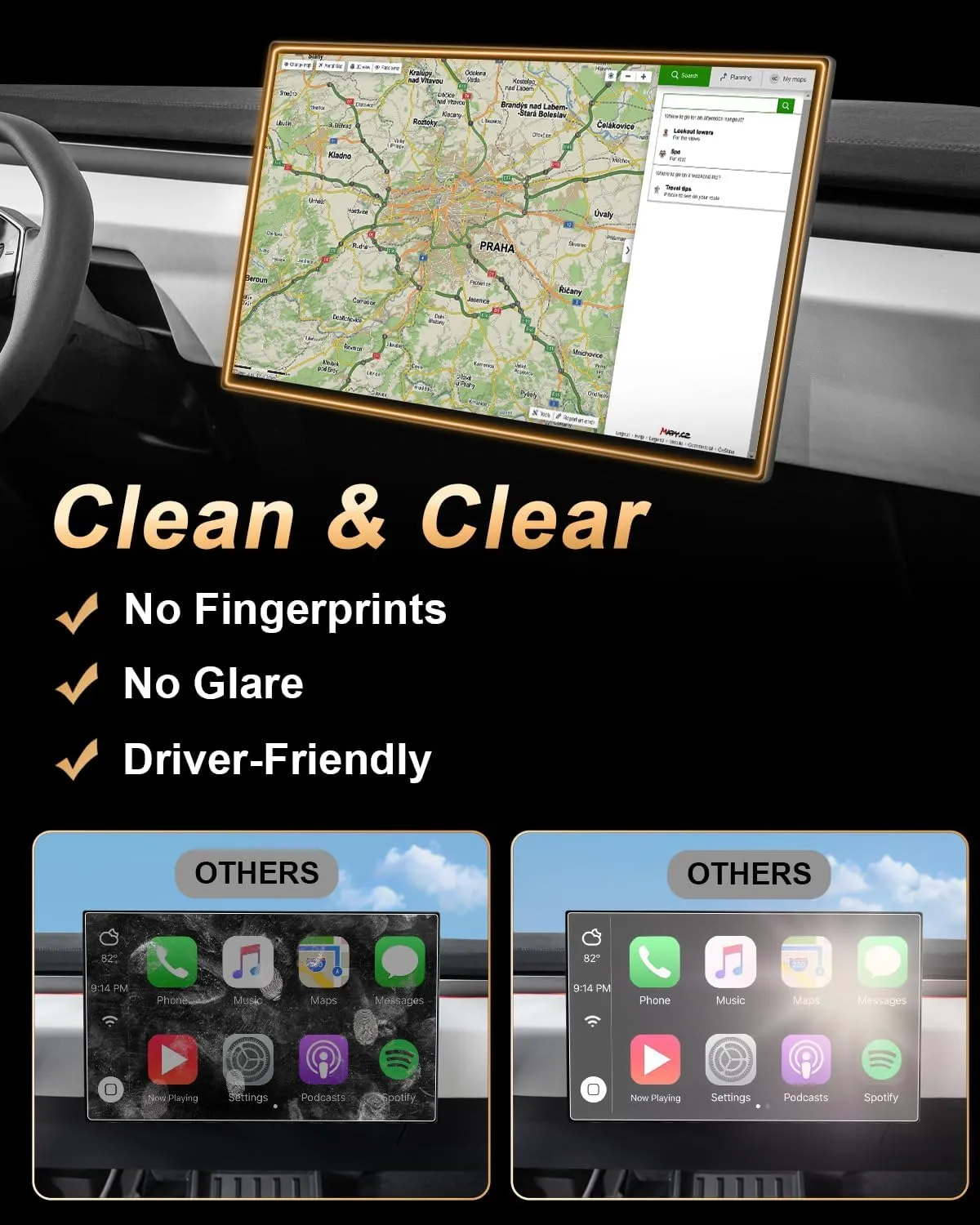 Screen Protector 2 Pcs For 2023-2025 Lexus RX350 & TX350,14-Inch Nano-film Navigation Screen Protector For 2023-2025 RX350/350h/500h & TX350/500h Accessories Anti-fingerprint- HD Clear & Easy to Install(2 Packs)