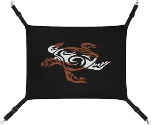 Scuba Dive Tribal Sea Turtle Hanging Cat Bed Soft Breathable Pet Hammock for Cage Pet Sleeper for Kitten Ferret Puppy Rabbit
