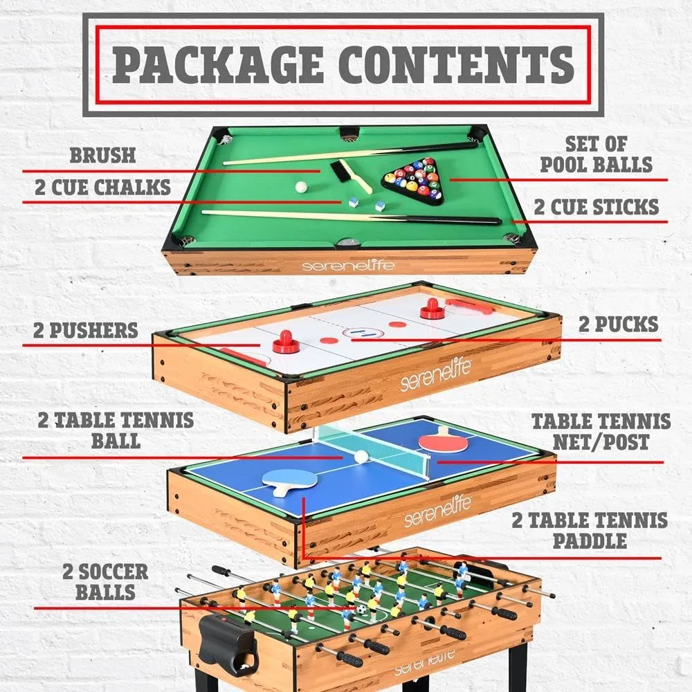 SereneLife SereneLife Multi Game Table