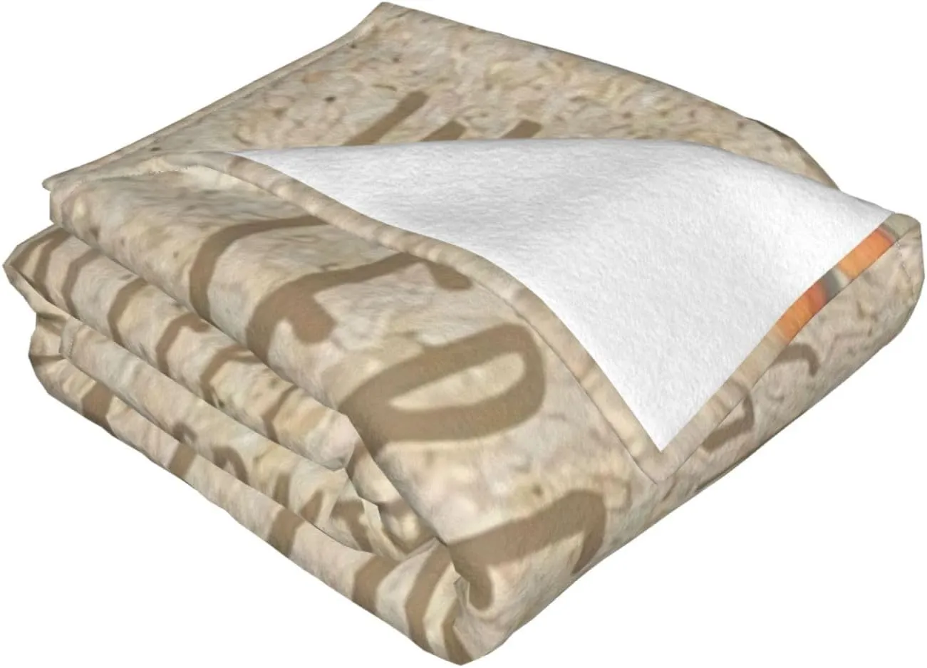 Serenity Prayer On Beach 60"X50" Flannel Blanket - 100% Soft Polyester, Lightweight and Warm, Suitable for Families, Camping, Travel