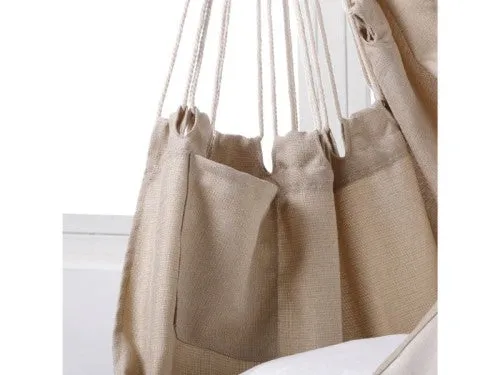 Sherwood Home Indoor and Outdoor Hammock Chair Swing - Natural Beige