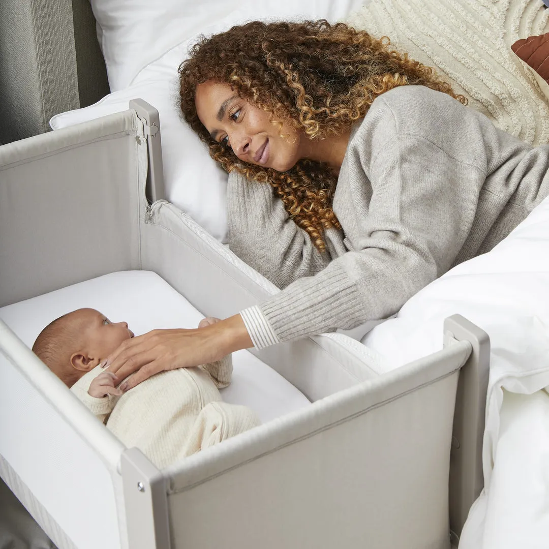 Shnuggle Air Lite Bedside Crib - Taupe