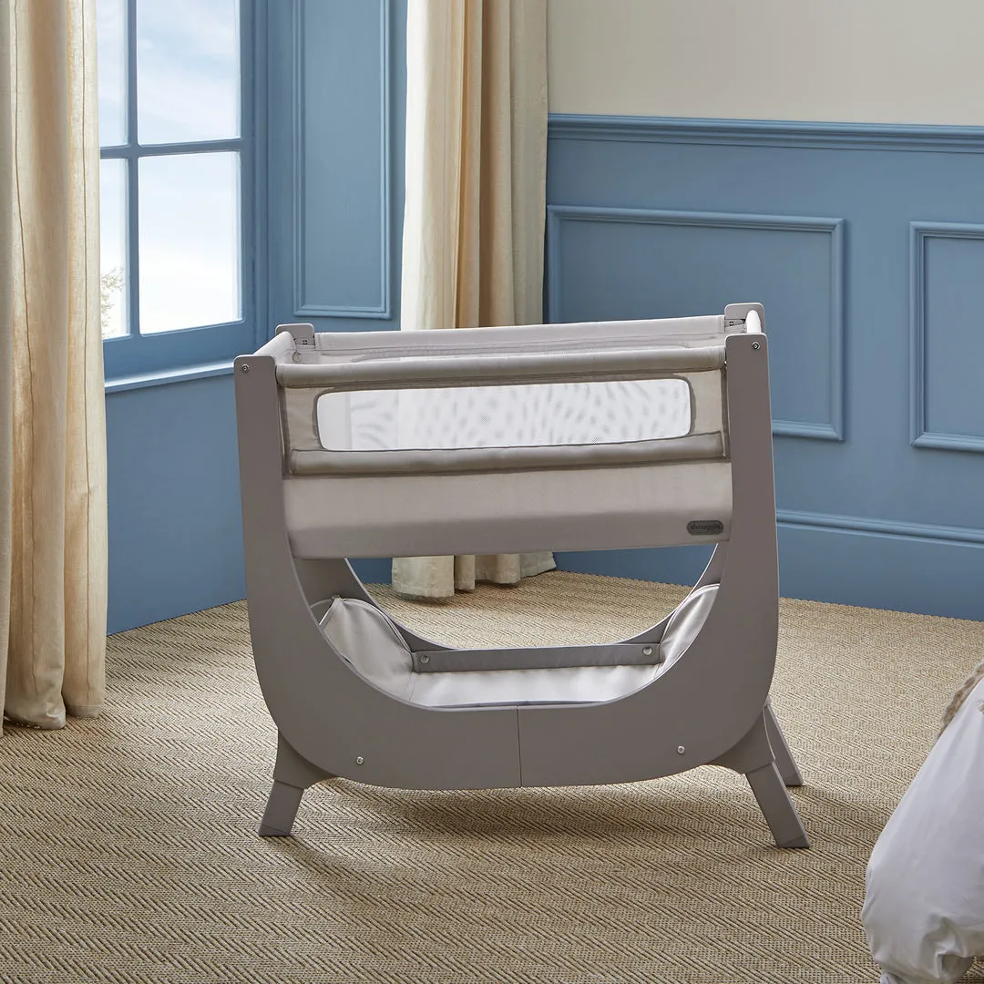 Shnuggle Air Lite Bedside Crib - Taupe