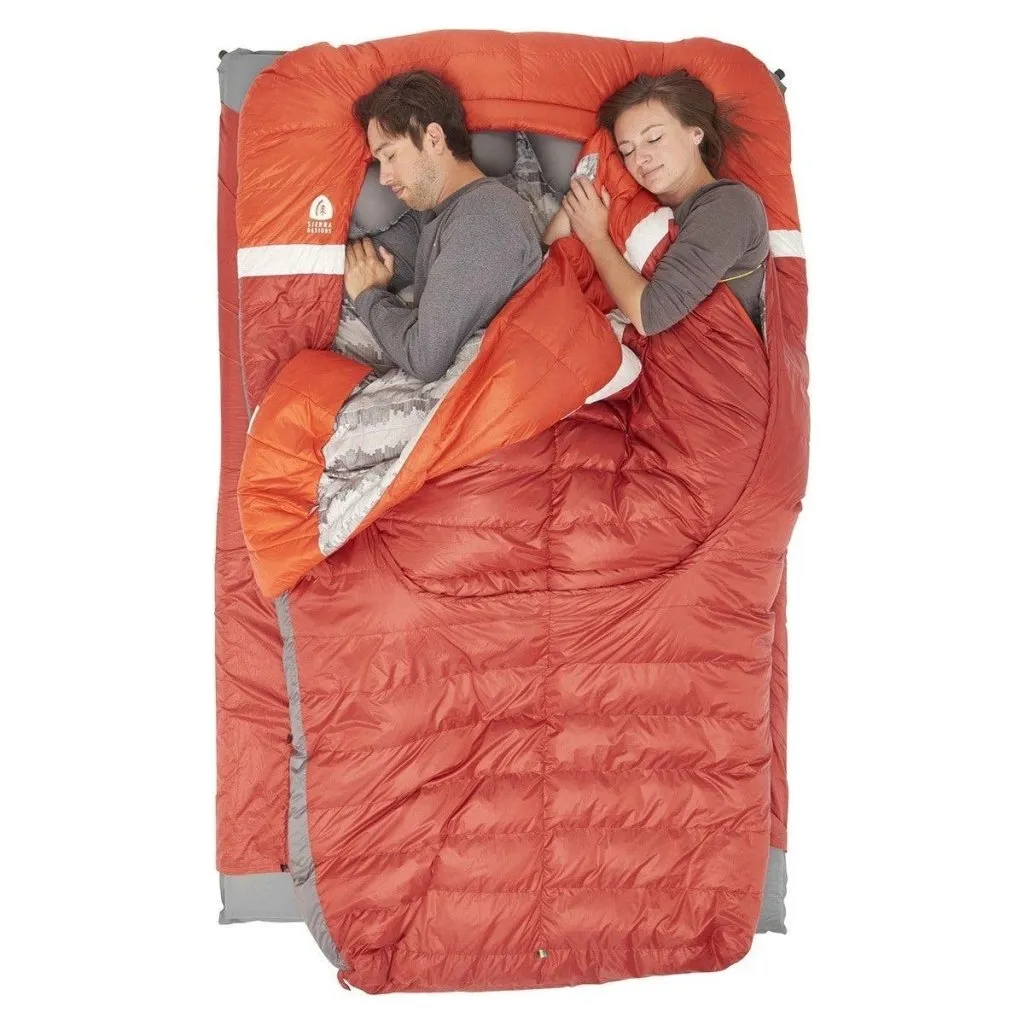 Sierra Designs Backcountry Bed Duo 650F 20° Degree Down Sleeping Bag - Red