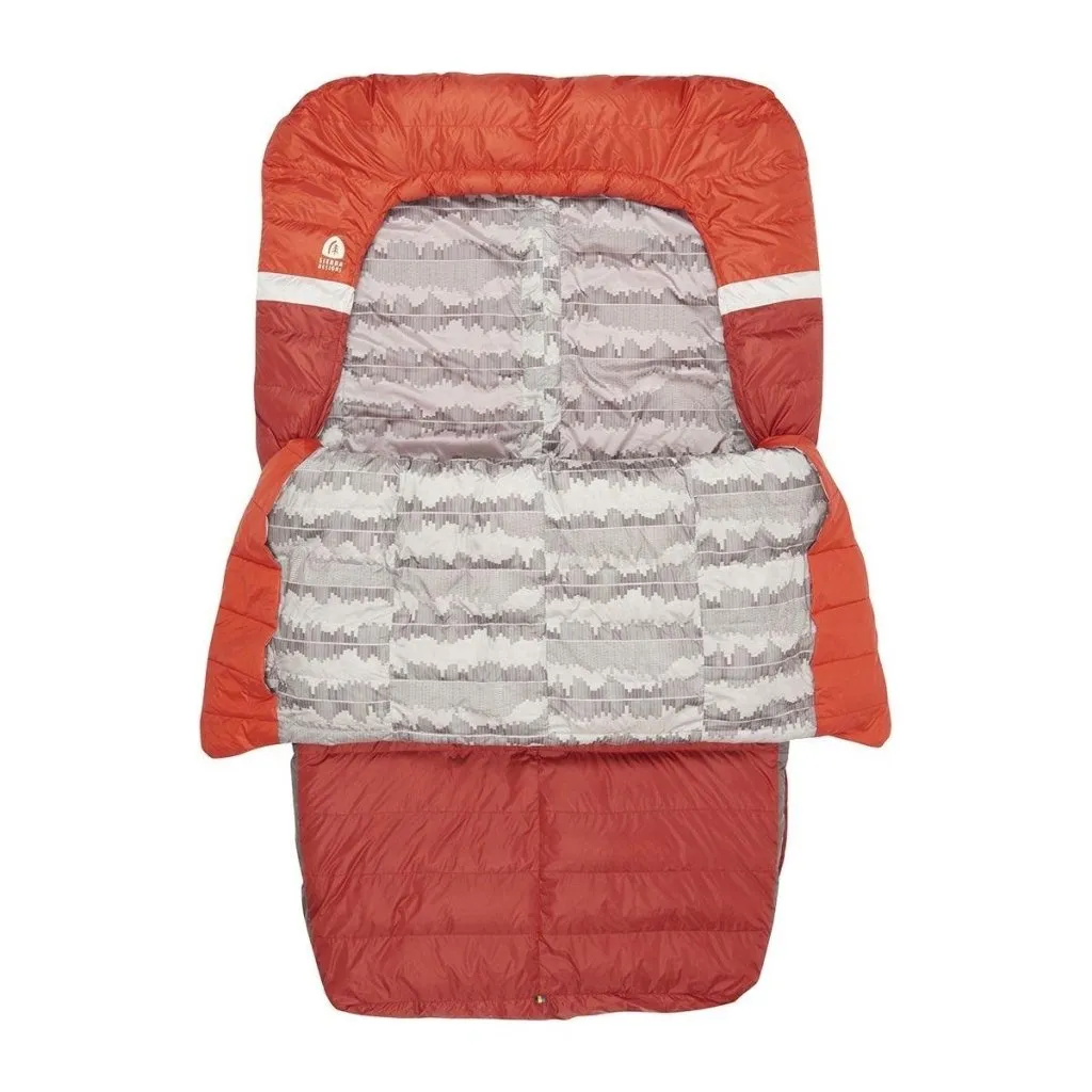 Sierra Designs Backcountry Bed Duo 650F 20° Degree Down Sleeping Bag - Red