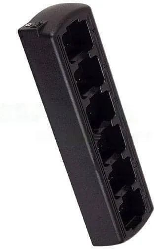 Six Bay Rapid Desk Charger for Hytera (HYT) PD706U-1 Rechargeable Two Way Radio (Slim Design)