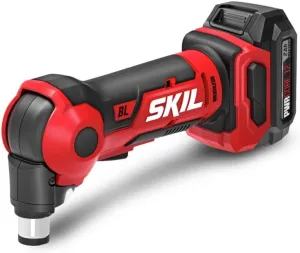 SKIL PWR CORE 12 Brushless 12V Auto Hammer Kit Including 2.0Ah Lithium Battery and PWR JUMP Charger - AH6552A-10, Red (Renewed)